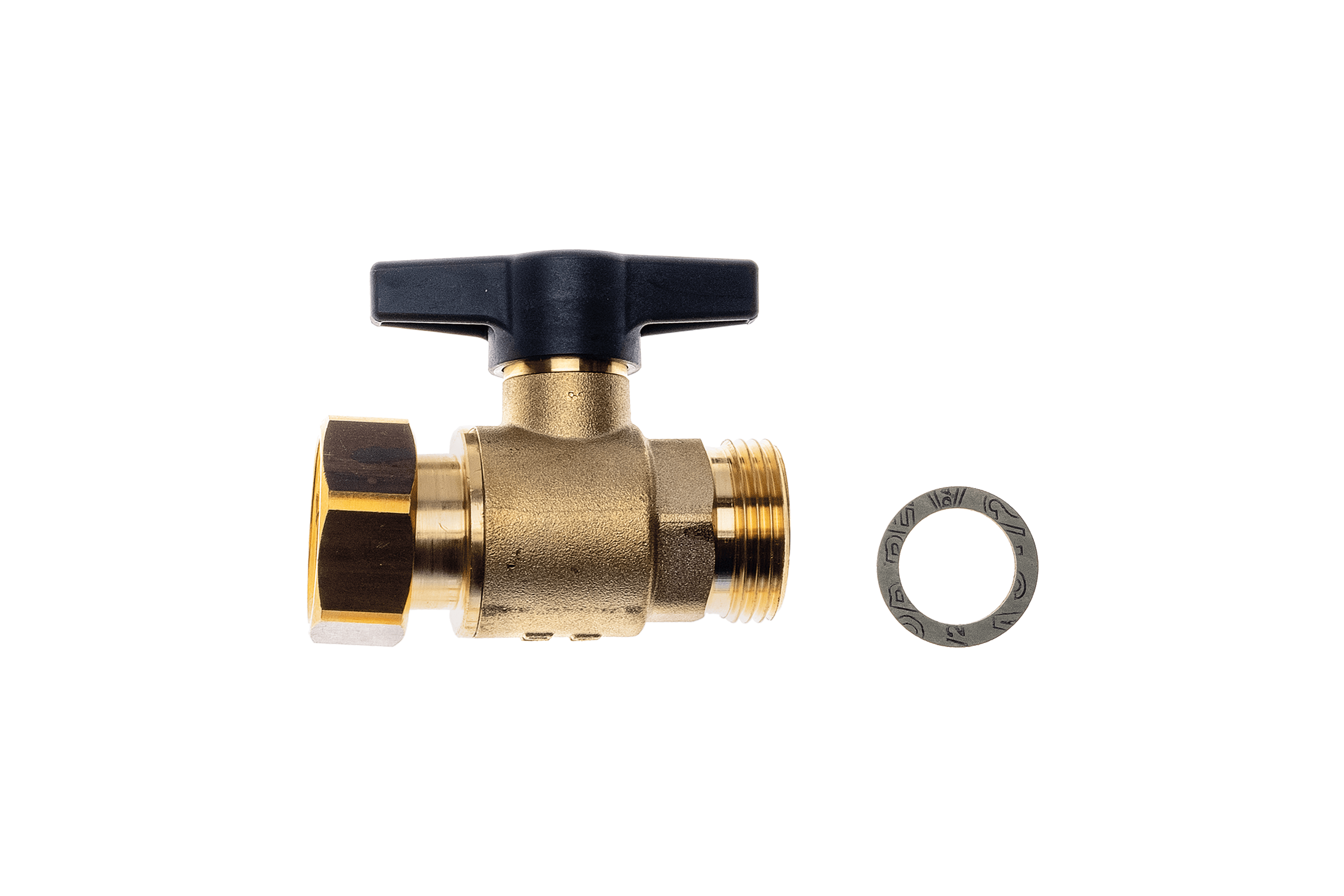 BRÖTJE Kugelhahn G1 AGxG1 UEM Vorlauf/ Rot ETG 500 OV