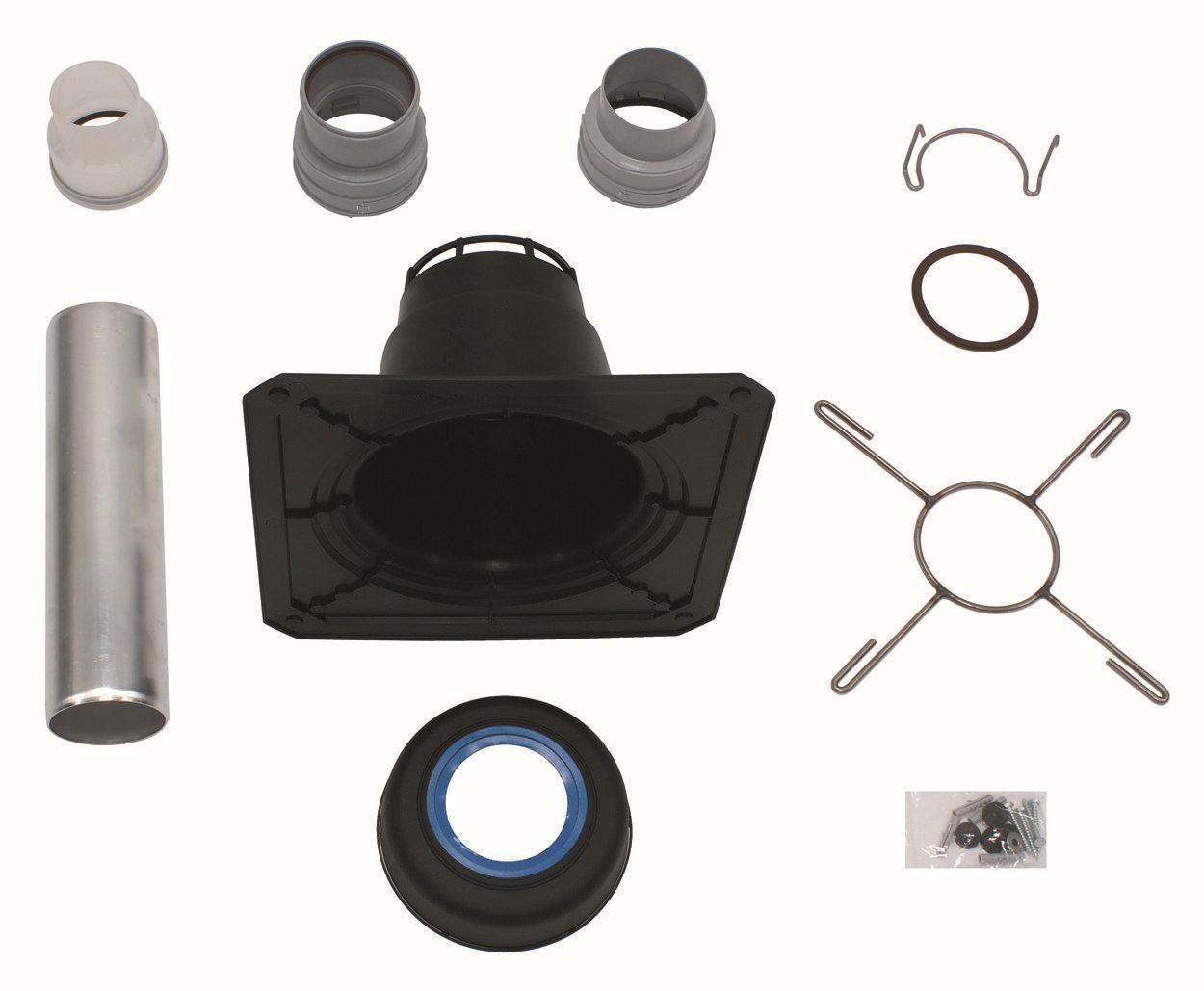 Vaillant Set 1 Grundelemente DN 100 PP Schachtabdeckung mit Verbindungsstücken