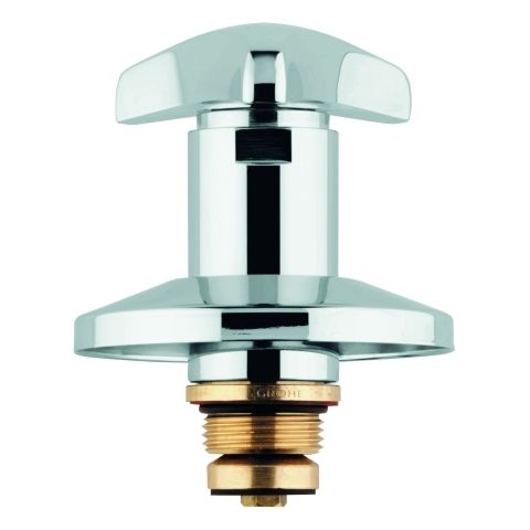 Grohe Oberteil   3/4" f.UP-Ventil m.Trecorn-Griff warm verchromt