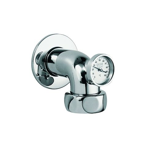 Abgangsbogen 11/4"AG x 11/2"-Mutter 90mm Ausl.u.Schraubros.m.Thermom.Grohe
