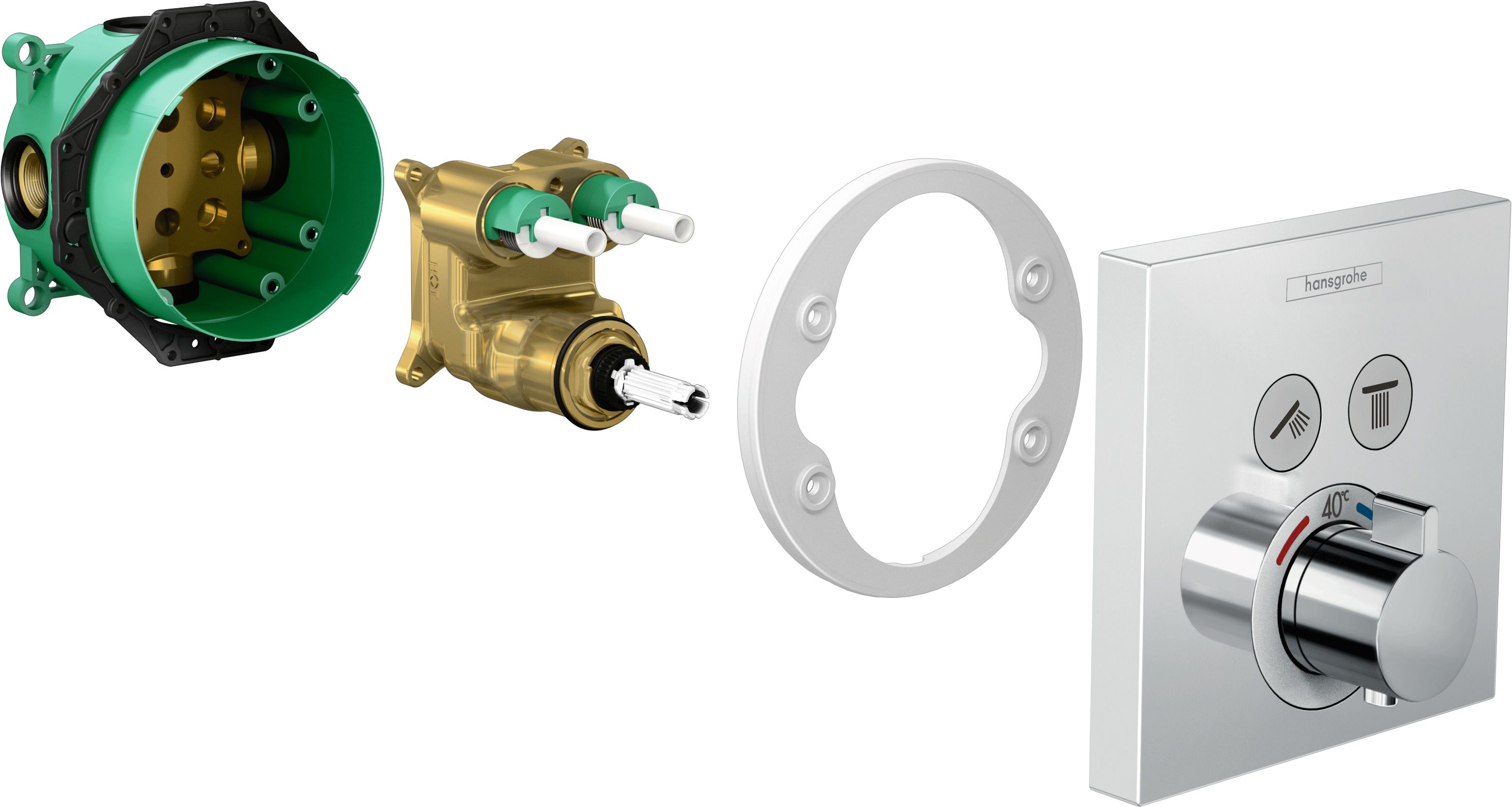 UP-Teile ibox universal f.UP-Bade-/Brau- sebatt.u.Thermostat DN 20 H.Grohe