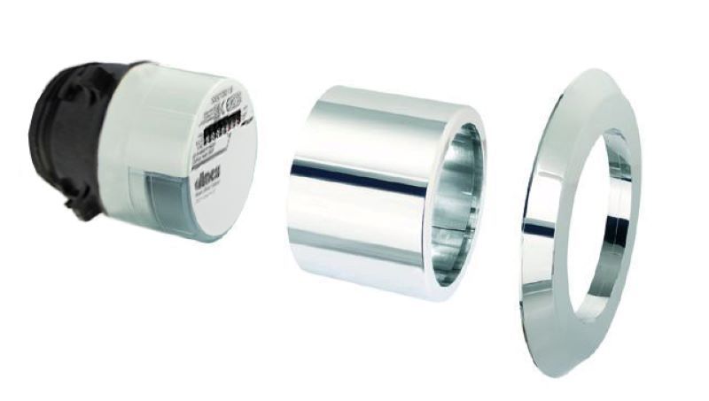 Allmess Wohnungswasserzähler Unterputz MES 3-Koax +m KU 75mm IST