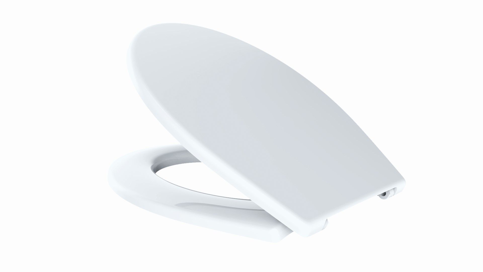 WC-Sitz one m.Deckel, weiß Edelstahl-Scharniere VIGOUR