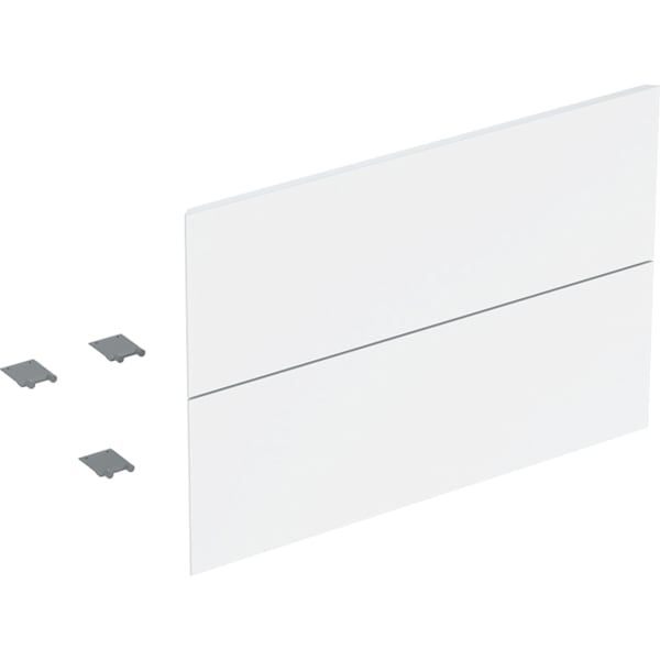 GE Set Schubl.-Frt für ONE US, 2 Schubl. für WT B: 75cm, weiß glänzend
