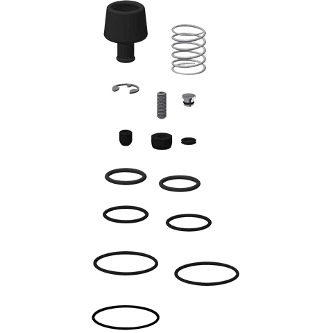 Aqua Ersatzteilset m.Gummiteilen/Stopfen Gewindest/Druckfeder/Sich.scheibe Franke