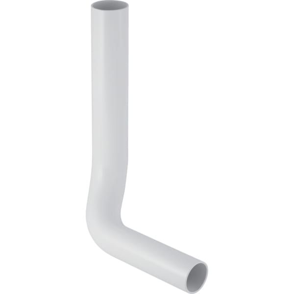 Spülrohrbogen D=50/44mm L=28/21cm mit Kröpfung links 6cm weiss Geberit