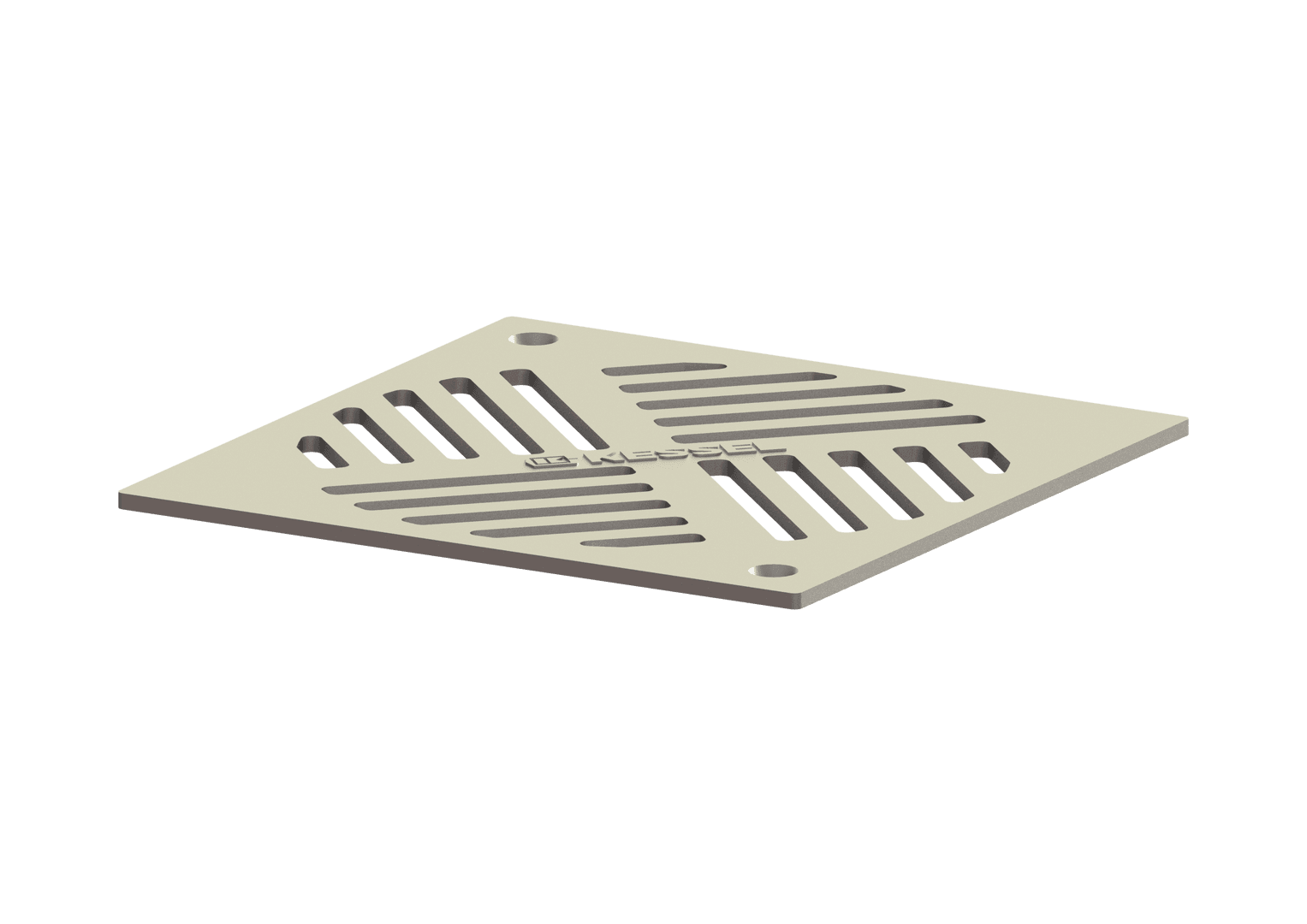 KESSEL-Schlitzrost 187 x 187 mm, Edelstahl, Klasse K 3