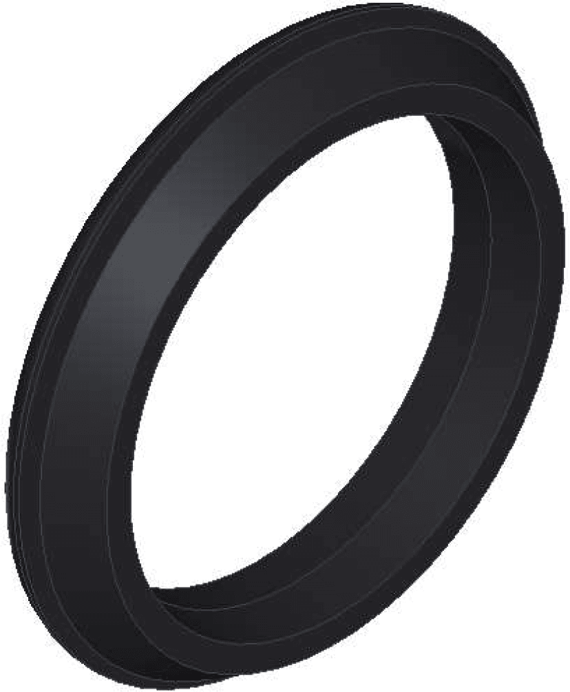 CONTI+ Abweisring mechanische Auslösung Auslauf D 50 x D 37,5 x 7,5 mm
