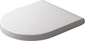 WC-Sitz Calima weiss zu Duravit Starck3 Scharn.Edelstahl m.Absenk.TRINNITY