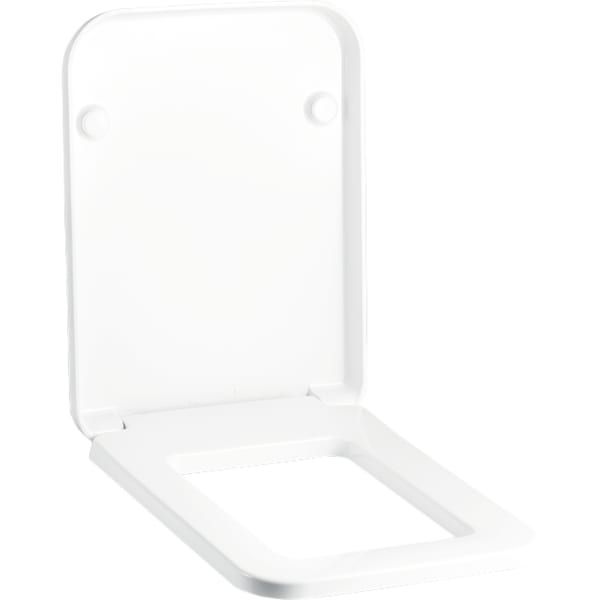 GE Era WC-Sitz, weiß Scharniere verchromt mit Absenkautomatik