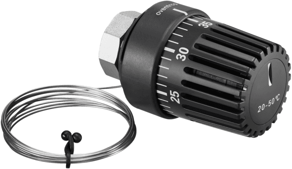 OVENTROP-Temperaturregler f. Regufloor H mit Anlegefühler, 20-50 C