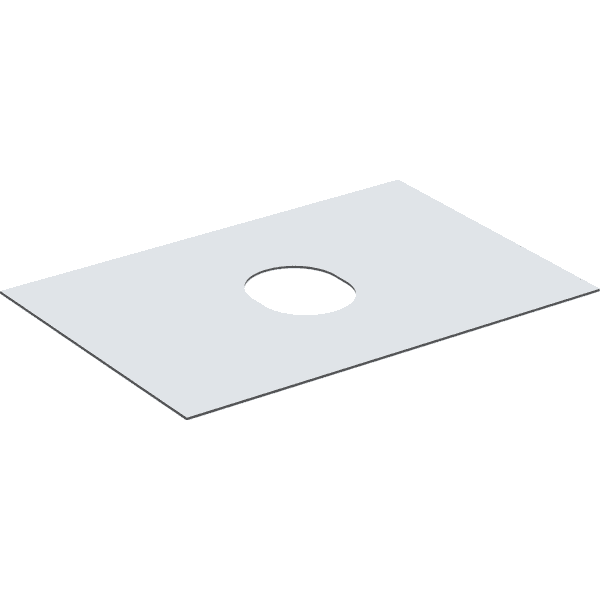 GE VariForm Abdeckplatte für US f. AS-WT mit einer Schublade B=75cm, weiß