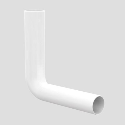 Spülrohrbogen D 50/44mm L 21/20cm weiss Sanit