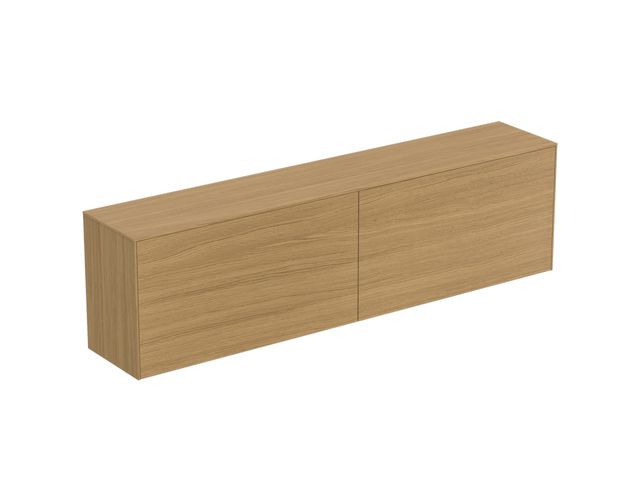 IS WT-Platte Conca ohne Ausschnitt TF030Y6, 1202x373mm Eiche hell