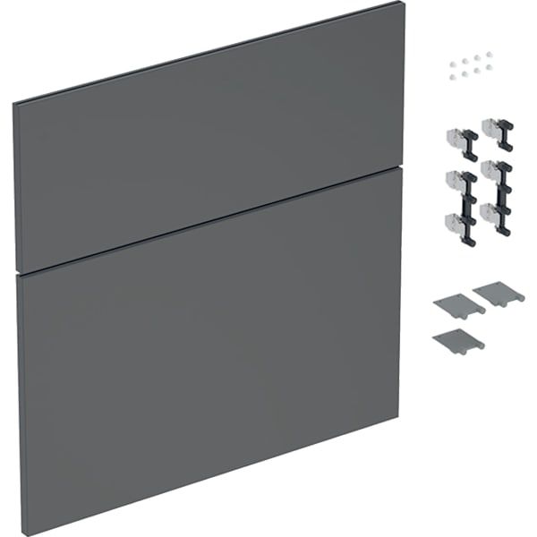 GE Schubladenfront Set für iCon für WT B:60cm, lava matt