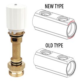 Giacomini P10V 1'"x3/4"E Thermostatventi für R553V/VE,für BJ vor 06/09