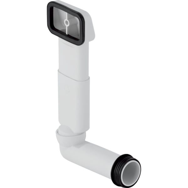 GE Überlauf Abgang horizontal zu Geberit Spülbeckenanschluss