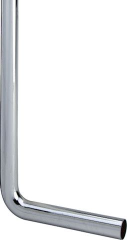 Abgangsrohr DN 32 x 220 x 580mm 90 Grad ohne Bördelrand verchromt