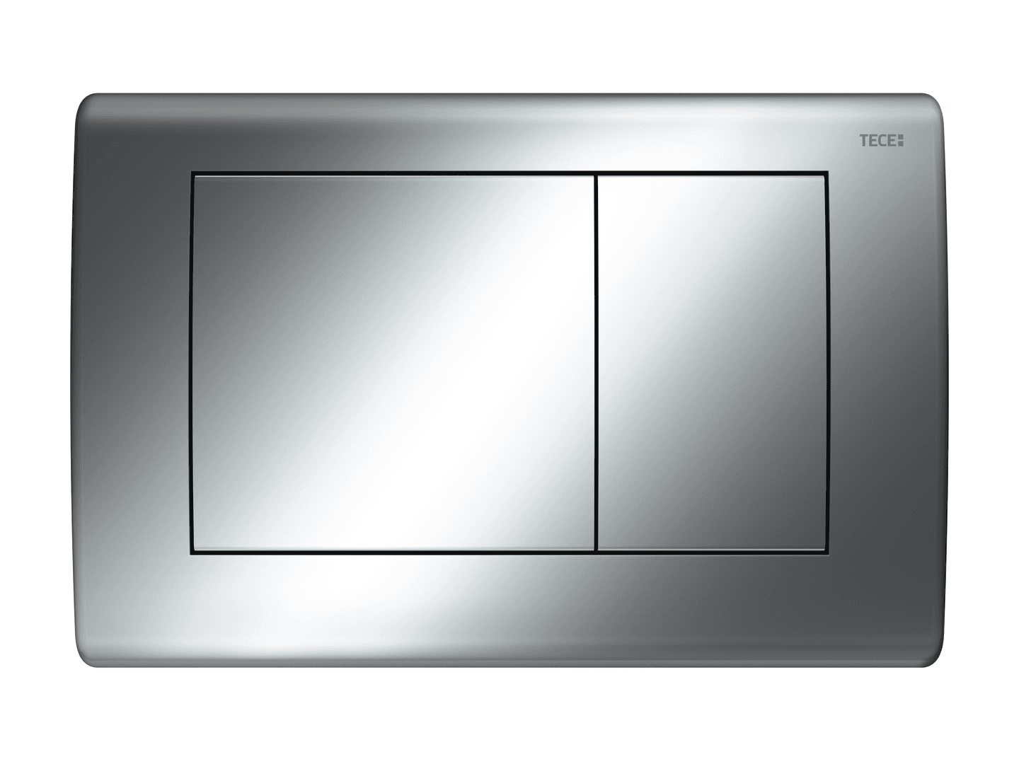 TECEplanus WC-Betätigungsplatte Chrom glänzend Zweimengentechnik
