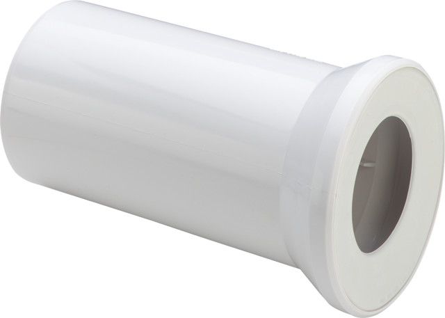Uni-WC-Anschlussstutzen 250mm weiss aus Kunststoff