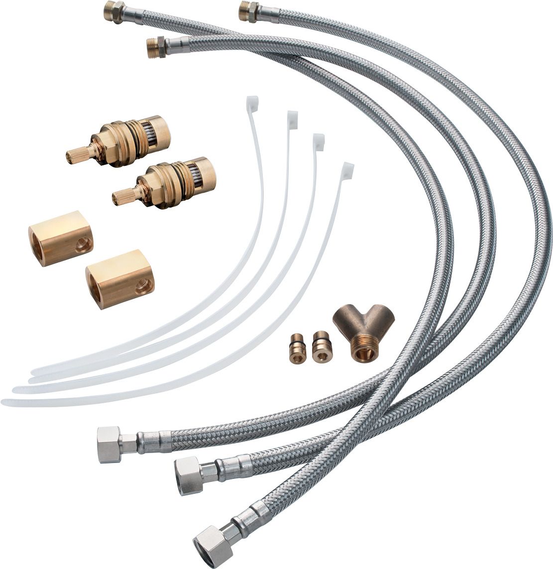 Hansgrohe Verlängerungsset für 3-Loch Waschtischmischer