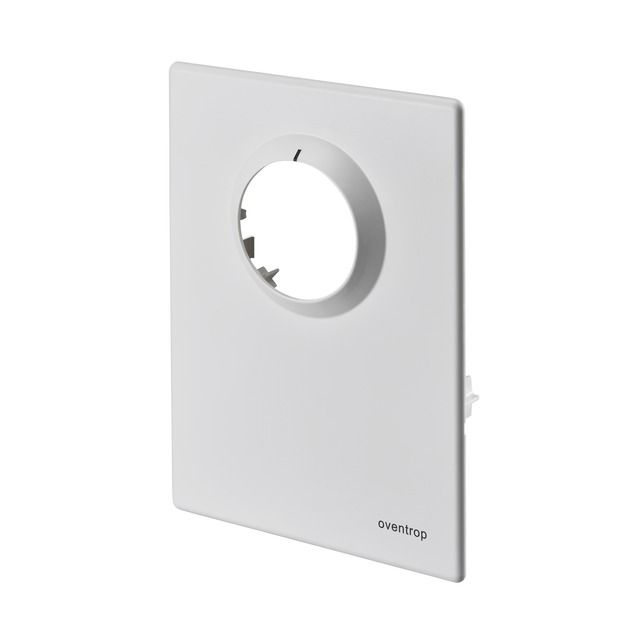 Oventrop Abdeckplatte Unibox f.Wandeinbaukasten Bautiefe 57mm weiss
