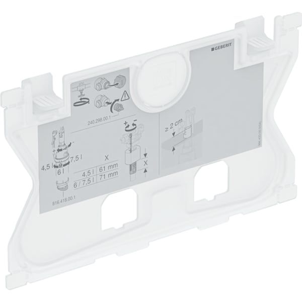 Geberit Schutzplatte zu UP - Spülkasten UP320 und UP300