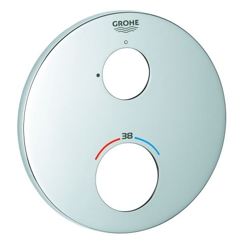 GROHE Rosette 49073 rund für Thermostat-Fertigmontagesets chrom