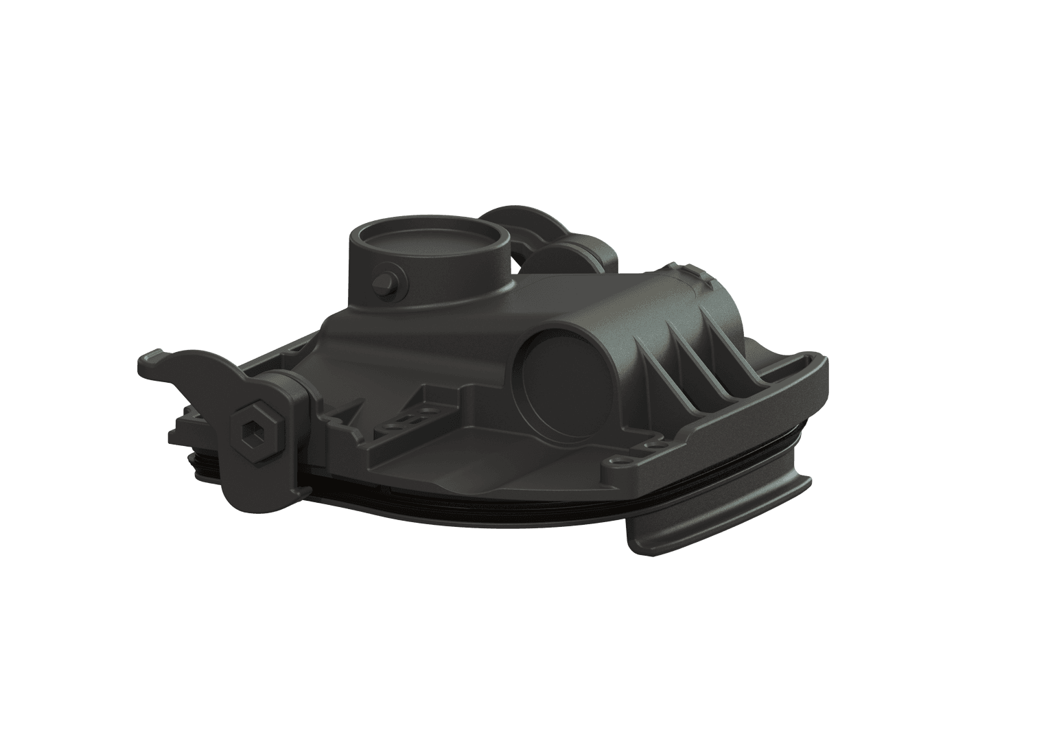 KESSEL-Verriegelungsdeckel Controlfix Auslaufseite