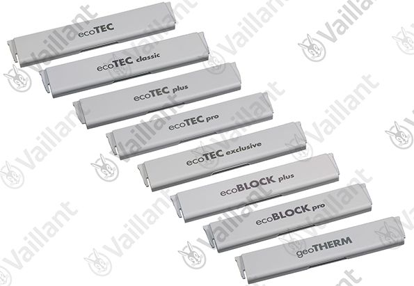 Vaillant Schild Produktbezeichnung