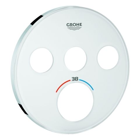 GROHE Rosette 49036 für SmartControl UP-THM rund mit 3 ASV moon white