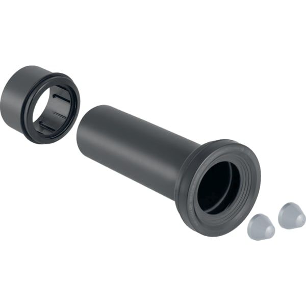 GE Set Anschlussstutzen für Wand-WC schwarz