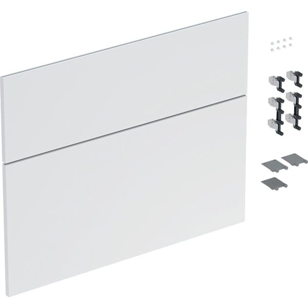GE Schubladenfront Set für iCon für WT B:75cm, weiß matt