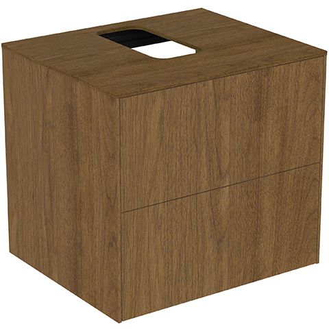 IS Obere Schubladenfront Conca f. WTU 580x267mm Walnuss Dunkel