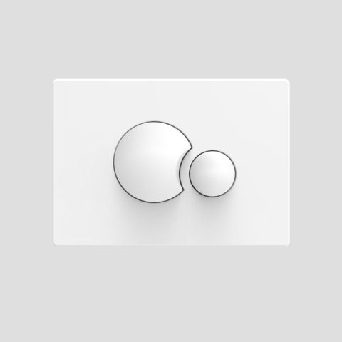 Abdeckplatte S 706 Sanit weiss f.UP-Spülkasten m.kleiner Revisionsöffn.