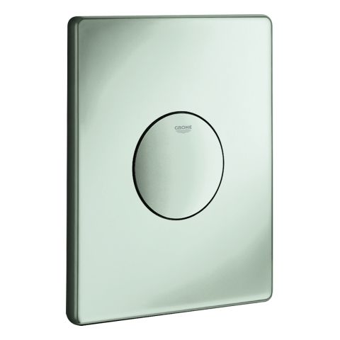 Abdeckplatte Skate mattchrom f.UP-Druckspüler Grohe