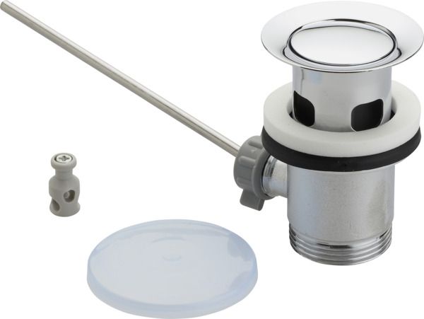 Ideal-Standard Ab-und Überlaufgarnitur komplett verchromt