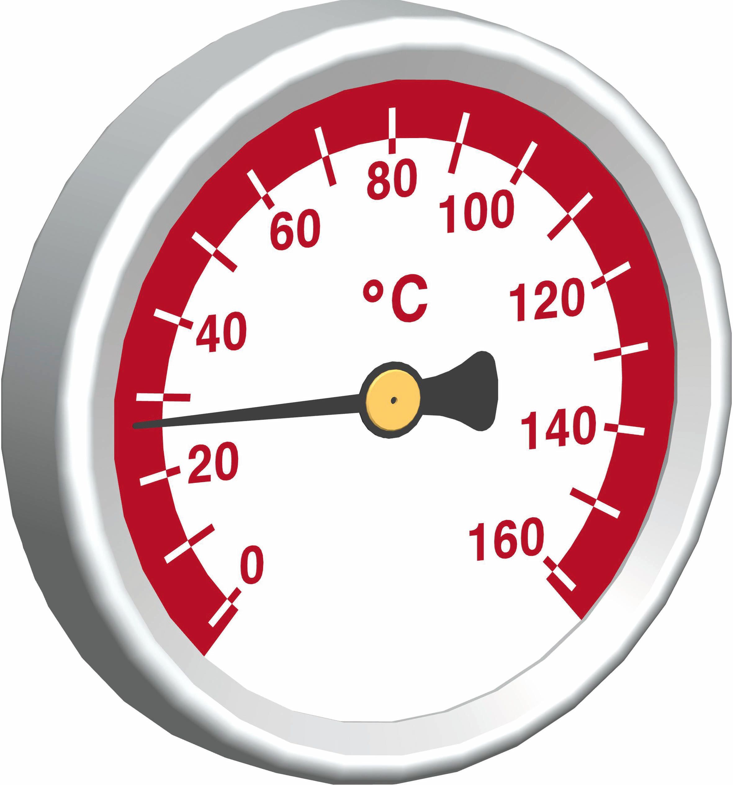 COSMO 2.0 Zeigerthermometer rot 0-160 Grad C, d50mm
