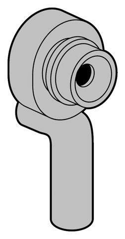 Absaugeformstück Ablauf senkrecht 0.8l für Urinal Villeroy  Boch VB