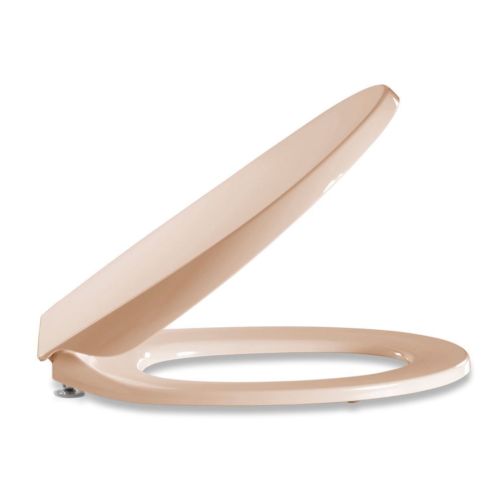 WC-Sitz Calmo m.Deckel Bahamabeige Universalscharnier m.lift-off, Edelsta.