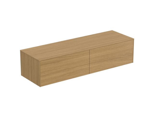 IS WT-Platte Conca ohne Ausschnitt 1587x505mm Eiche hell