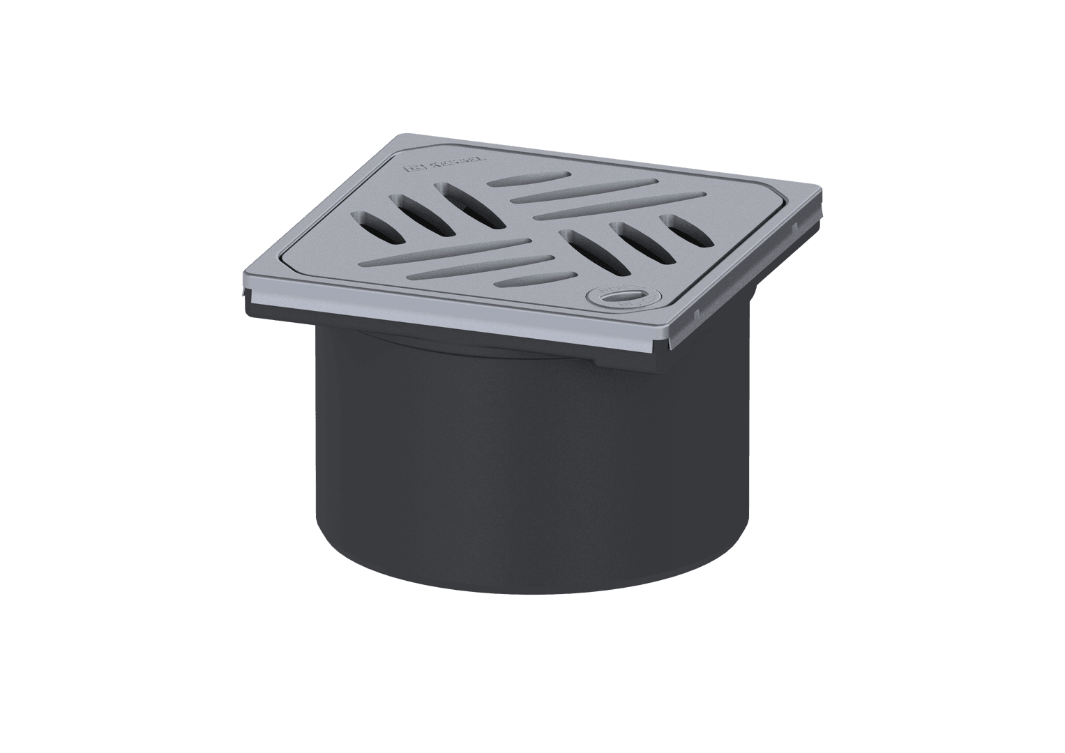 Aufsatzstueck Kessel aus ABS m.Rahmen Rost Edelst."Kessel" mit Lock und Lift