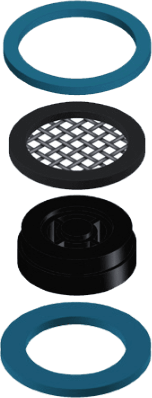 CONTI+ Dichtungssatz mit Wassermengenregler 38 Liter und Sieb