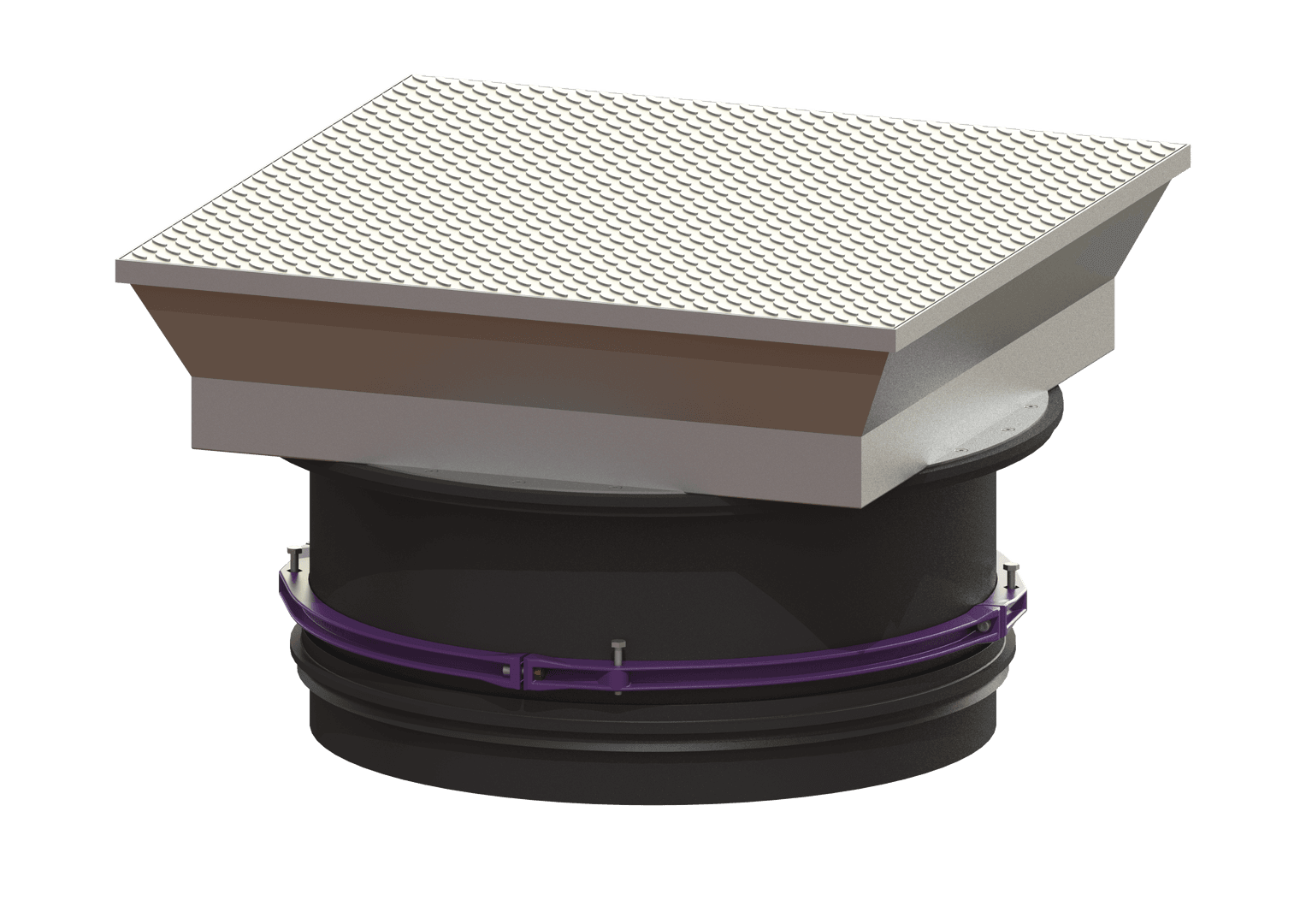 KESSEL-Aufsatzstück mit Abdeckplatte LW 800, Klasse B