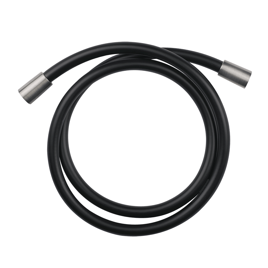 Brauseschlauch Darkflex matt schwarz 1/2 Konisch Edelstahl Matt Gebürstet Gessi