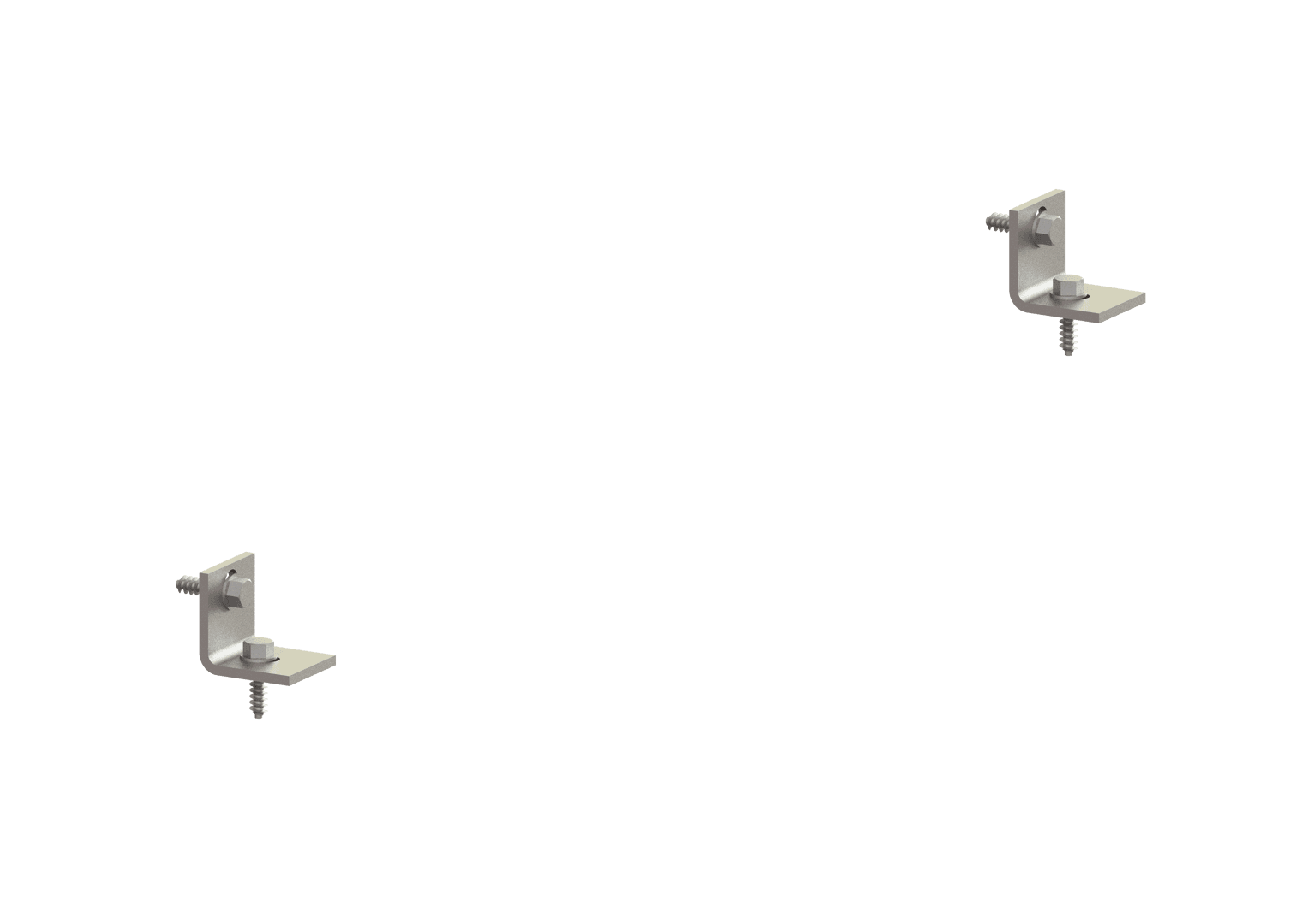 KESSEL-Befestigungswinkel mit Schrauben (2 Stück)