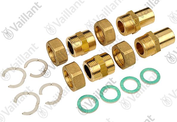 Verschraubung, kpl. DN = 16mm Solar Flexschlauch Zub.
