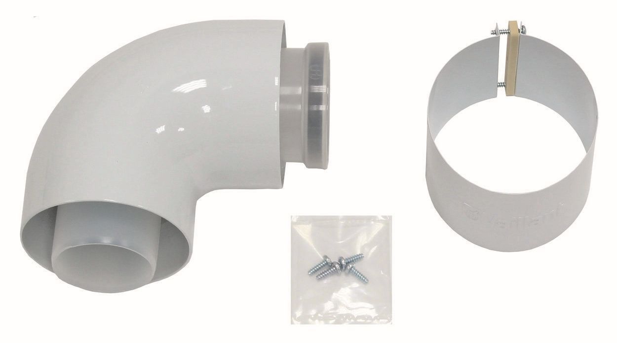 PP-Bogen konzentrisch Vaillant 60/100mm 87 Grad konzentrisch           Nr.303910