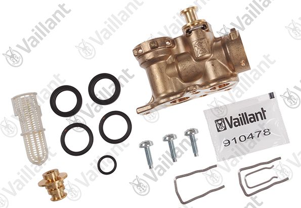 VA Anschlussstück,kpl. Hydroblock Blech VUW (Vorlauf)