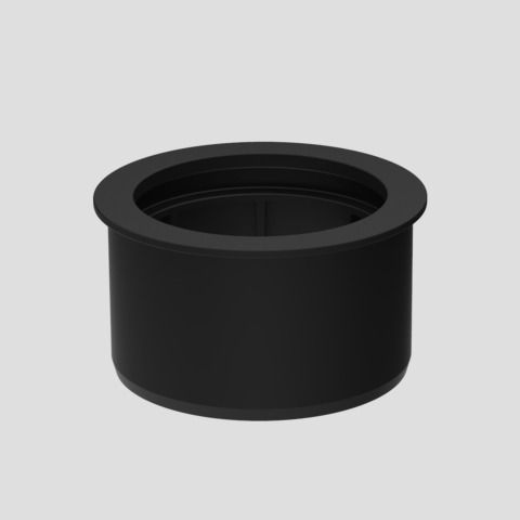 Übergangsstück f.WC-Bogen PE-HD 110x90mm